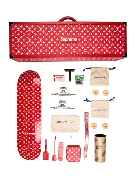 supremew louis vuitton skateboard trunk replica|Louis Vuitton deck monogram.